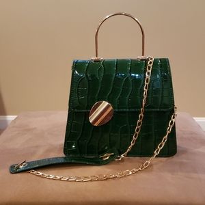 Emerald green purse
